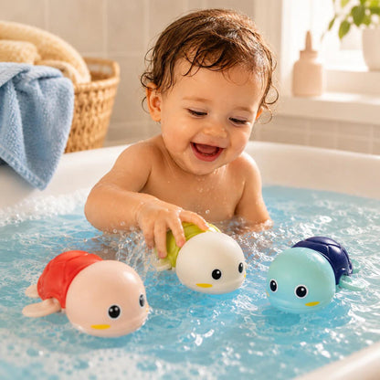 Kurmalı Kaplumbağa Banyo Oyuncağı – Çocuklar İçin Eğlenceli Su Oyunu